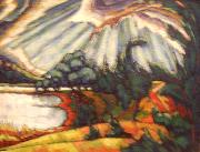 konrad magi Lake Puhajarv oil painting artist